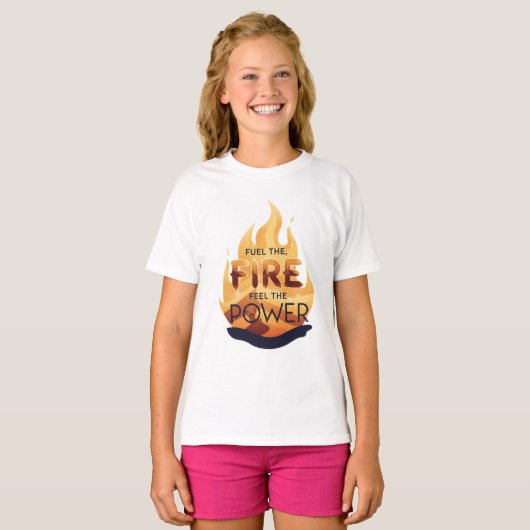 Das Feuer anheizen, das Motivierend T-Shirt des Po (Vorne ganz)