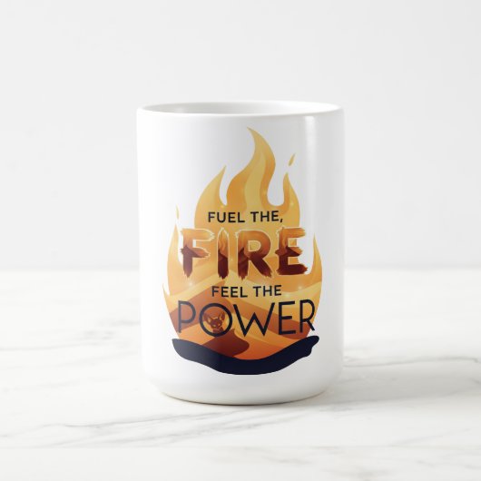 Das Feuer anheizen, das Motivierend T-Shirt des Po Kaffeetasse (Mittel)