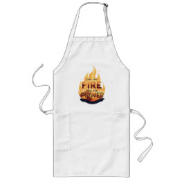 Das Feuer anheizen, das Motivierend T-Shirt des Po Lange Schürze