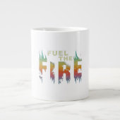 Das Feuer anheizen Jumbo-Tasse (Vorderseite)