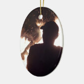 Das Feuer beobachten Keramikornament (Links)