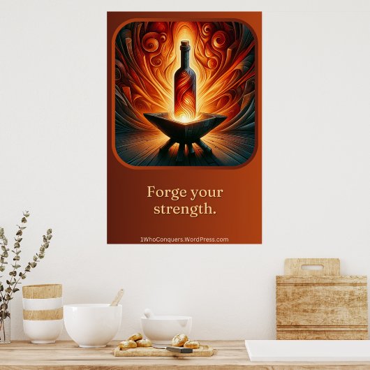 Das Feuer, das einen ausstrahlt Poster (Küche)