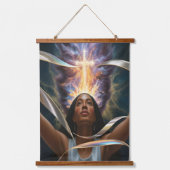 Das Feuer der frischen Vision Holz-Tapete Wandteppich Mit Holzrahmen (Vorderseite 2)