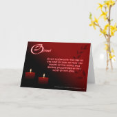 Das Feuer der Liebe Gottes. Karte (Gelbe Blume)