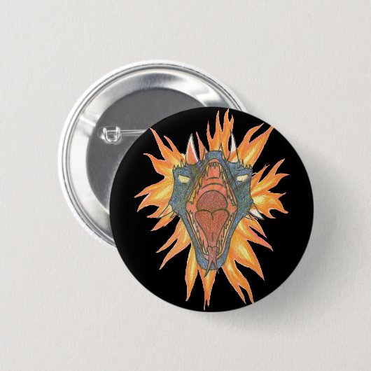 Das Feuer des Drachen Button (Vorne & Hinten)