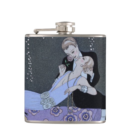 Das Feuer, Illustration für "Fetes Galantes" von P Flachmann (Vorderseite)