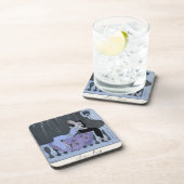 Das Feuer, Illustration für "Partys Galantes" Getränkeuntersetzer (Rechte Seite)