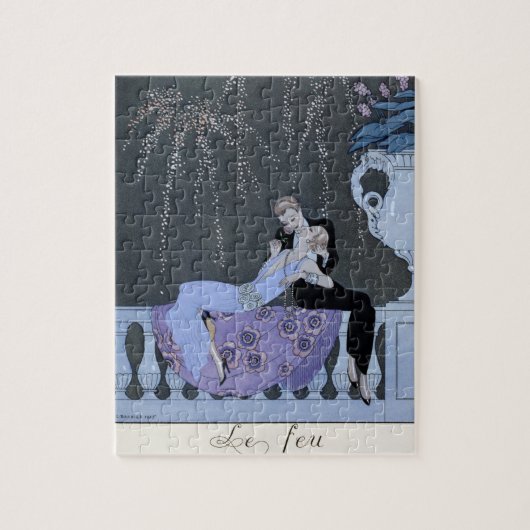 Das Feuer, Illustration für "Partys Galantes" Puzzle (Vertikal)