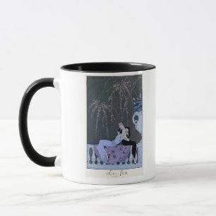 Das Feuer, Illustration für "Partys Galantes" Tasse