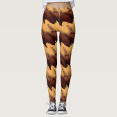 Das Feuer in New Mexico Leggings (Vorderseite)