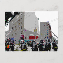 Das Feuer in San Francisco Postkarte