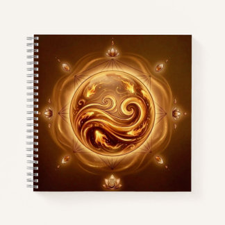 Das Feuer-Orakel-Orb-Notizbuch Notizblock