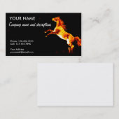 Das Feuer-Pferd Visitenkarte (Vorne/Hinten)