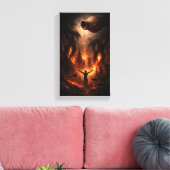 Das Feueropfer Leinwanddruck (Insitu (Wohnzimmer))