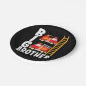 Das Feuerwehrschiff von Boy's Fire Truck Theme Big Pappteller (Schrägansicht)