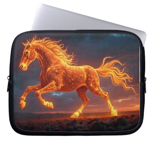 Das Feurige Pferd Laptopschutzhülle (Vorderseite)