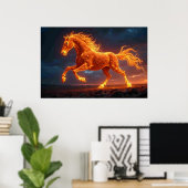Das Feurige Pferd Poster (Heimbüro)