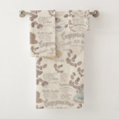 Das Fika Swedish Coffee Shop Bath Towel Set (Insitu)
