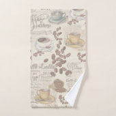 Das Fika Swedish Coffee Shop Bath Towel Set (Handtuch)