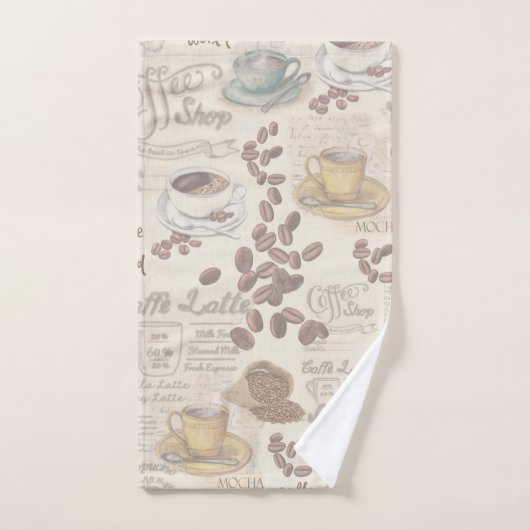 Das Fika Swedish Coffee Shop Bath Towel Set (Handtuch)