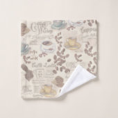 Das Fika Swedish Coffee Shop Bath Towel Set (Waschlappen)