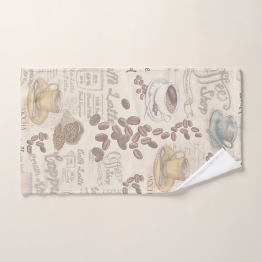 Das Fika Swedish Coffee Shop Bath Towel Set (Handtuch)