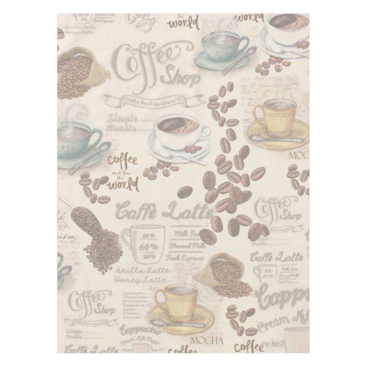 Das Fika Swedish Coffee Shop Tischdecke (Vorderseite)