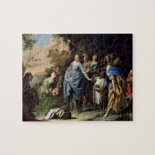Das Finden von Mosese, c.1650-56 (Öl auf Leinwand) Puzzle