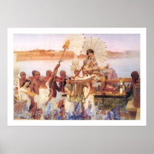 Das Finden von Mosese, Sir Lawrence Alma-Tadema Poster