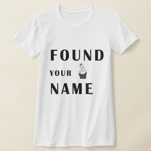 Das Finger Herz T-Shirt (Ablage )