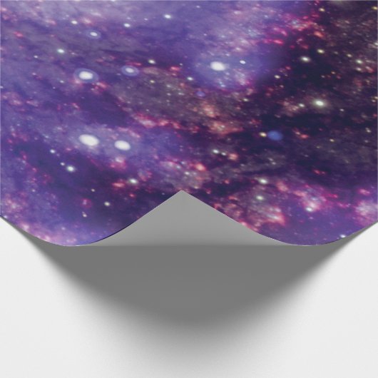 Das Fireworks Galaxy Outer Space Foto Geschenkpapier (Ecke)
