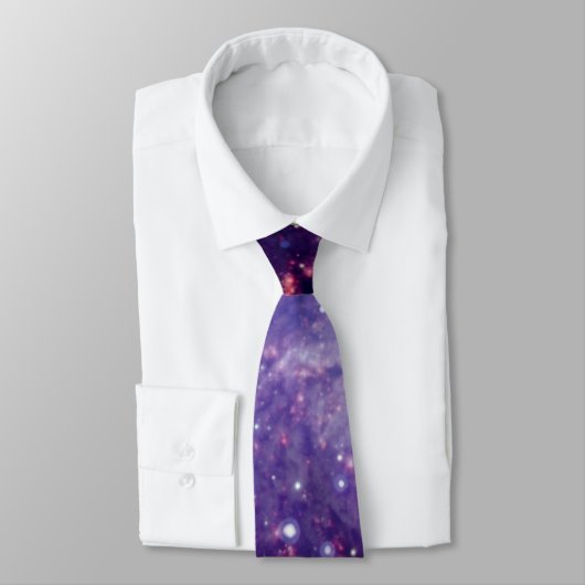 Das Fireworks Galaxy Outer Space Foto Krawatte (Gebunden)