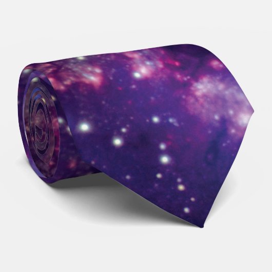 Das Fireworks Galaxy Outer Space Foto Krawatte (Gerollt)