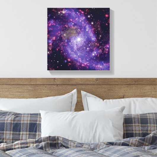 Das Fireworks Galaxy Outer Space Foto Leinwanddruck (Insitu (Schlafzimmer))