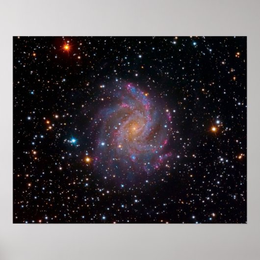 Das Fireworks Galaxy Outer Space Foto Poster (Vorne)