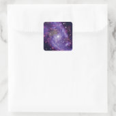 Das Fireworks Galaxy Outer Space Foto Quadratischer Aufkleber (Tasche)