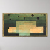 Das Firmament über dem Tempel, Paul Klee Art Poster (Vorne)