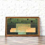 Das Firmament über dem Tempel, Paul Klee Art Poster