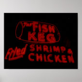 Das Fisch Keg Gorgeous Neon Sign Poster (Vorne)