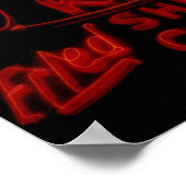 Das Fisch Keg Gorgeous Neon Sign Poster (Ecke)