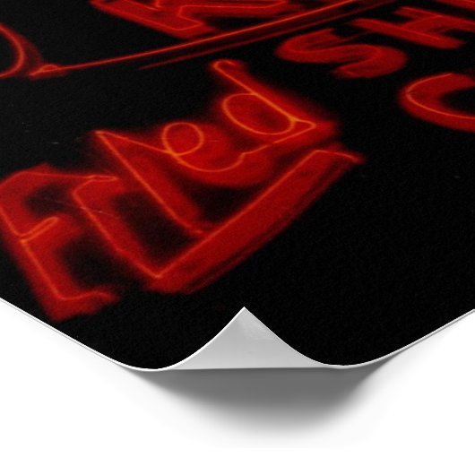 Das Fisch Keg Gorgeous Neon Sign Poster (Ecke)