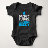 Das Fischen-Freund-Baby-Bodysuit des Vatis Baby Strampler (Vorderseite)