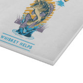 Das Fischen geschieht. Whiskey hilft! Schneidebrett (Ecke)