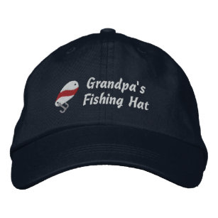 Das Fischen-Hut-kundengerechter Name des Bestickte Kappe