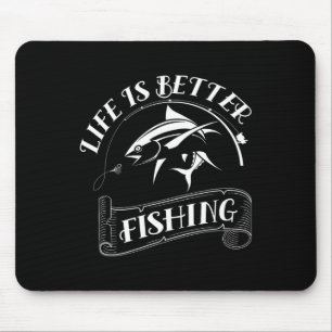 Das Fischen im Feuer ist ein gutes Fischen Mousepad