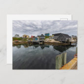 Das Fischerdorf Peggy´s Cove in Kanada Postkarte (Vorne/Hinten)