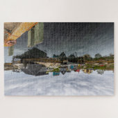 Das Fischerdorf Peggy's Cove in Kanada Puzzle (Horizontal)