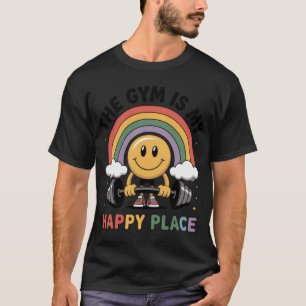 Das Fitnessstudio ist mein glücklicher Ort Smiley  T-Shirt