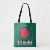 Das FlaggenEmblem von Bangladesch erschüttert Vint Tasche (Vorderseite)