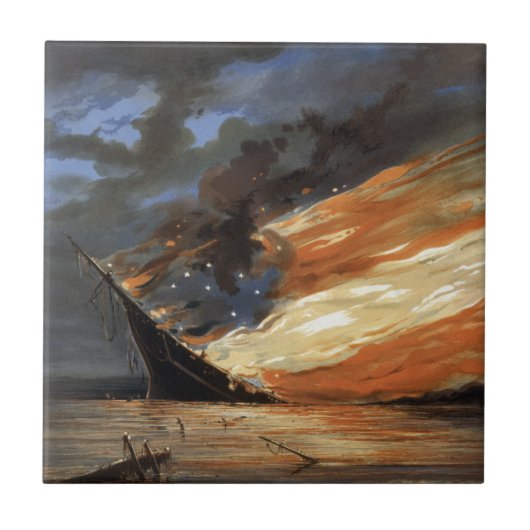 Das Flaggschiff des Zivilen Krieges gegen das Feue Fliese (Vorderseite)